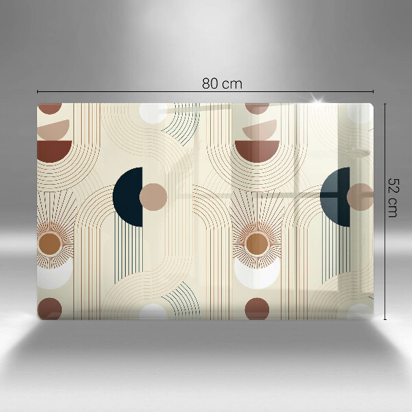 Kuchynská doska zo skla Boho geometrické tvary