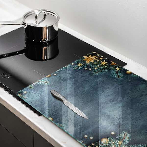 Kuchynská doska zo skla vianočné dekorácie