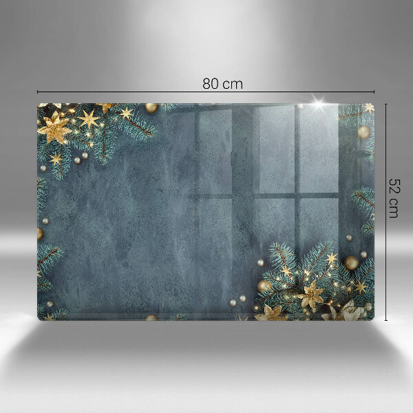 Kuchynská doska zo skla vianočné dekorácie