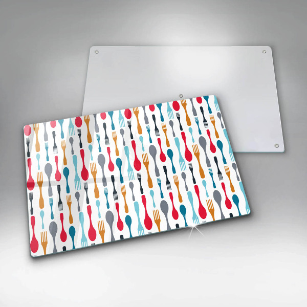 Kuchynská doska zo skla Ilustrácia lyžice