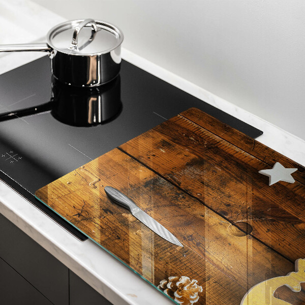 Kuchynská doska zo skla vianočné dekorácie