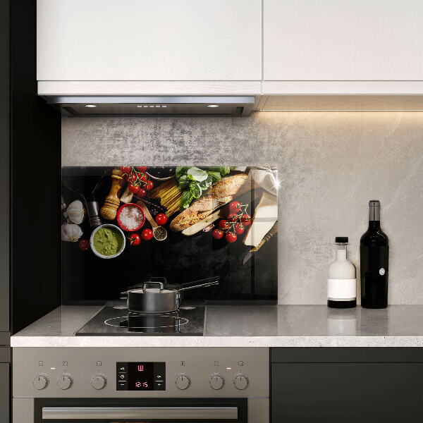 Kuchynská doska zo skla Talianske prísady a koreniny