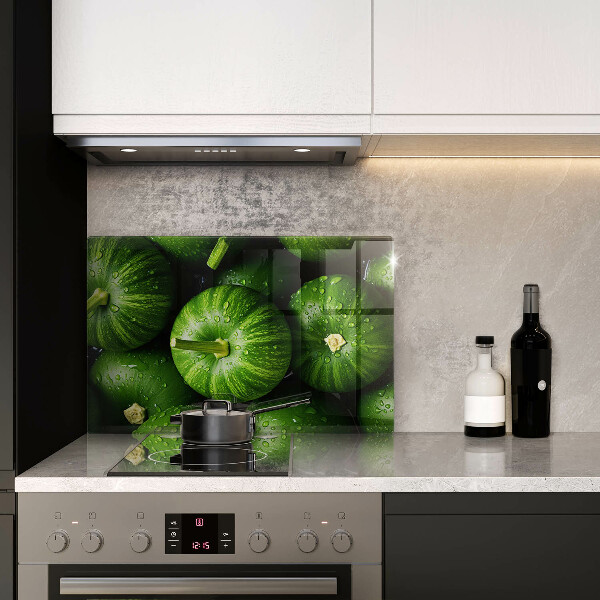 Kuchynská doska zo skla Zelené tekvice