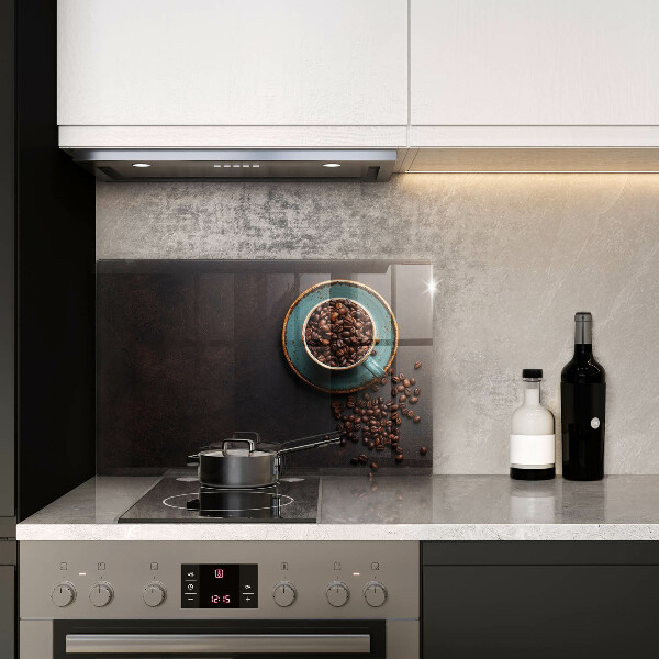 Kuchynská doska zo skla Šálka kávových zŕn