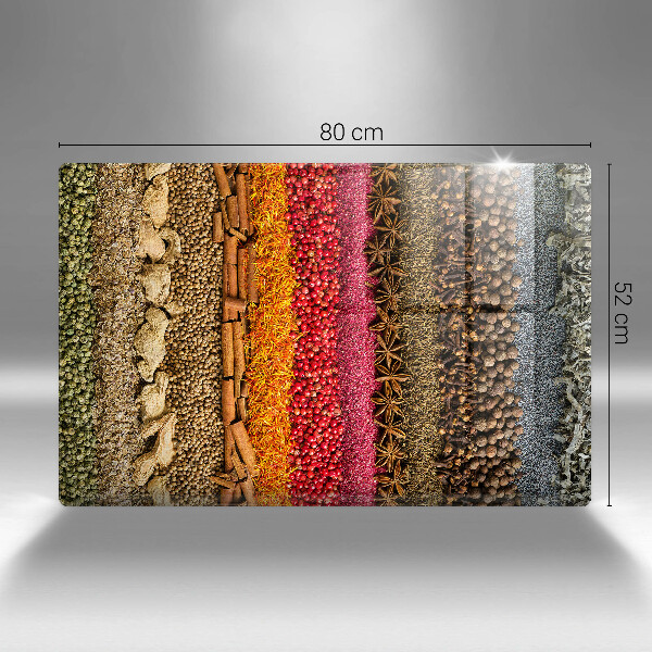 Kuchynská doska zo skla Farebné korenie