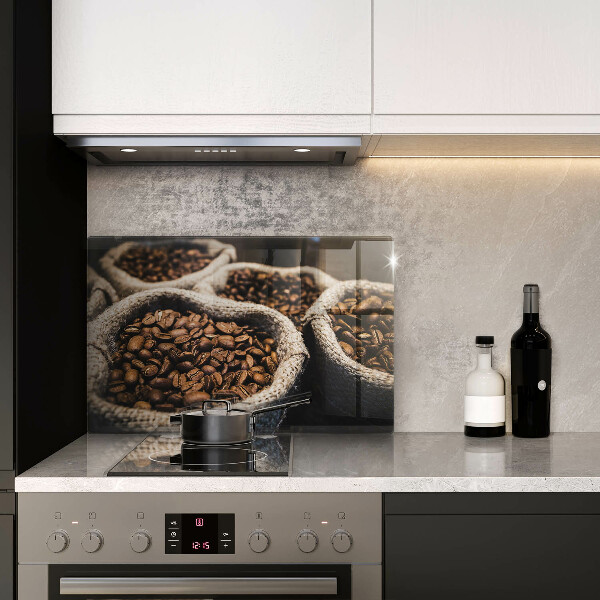 Kuchynská doska zo skla Vrecia na kávové zrná