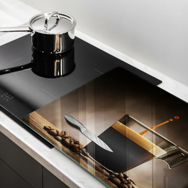 Kuchynská doska zo skla Sklo a kávové zrná