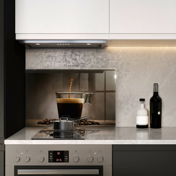 Kuchynská doska zo skla Sklo a kávové zrná