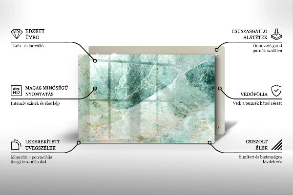 Kuchynská doska zo skla Kamenná štruktúra