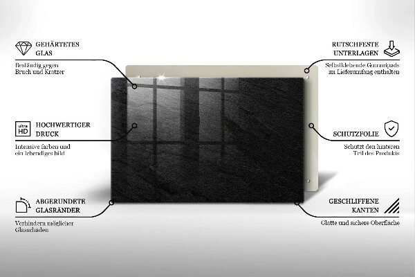 Kuchynská doska zo skla Textúra kameňa