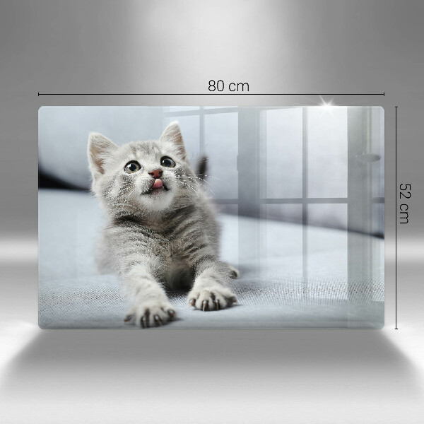 Kuchynská doska zo skla Malé roztomilé mačiatko