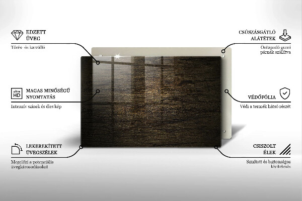 Kuchynská doska zo skla Textúra drevenej kôry