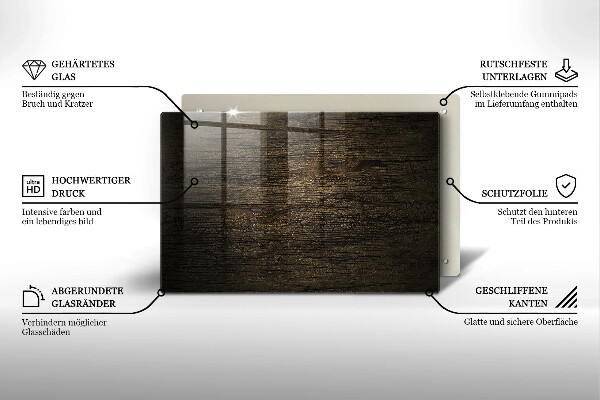 Kuchynská doska zo skla Textúra drevenej kôry