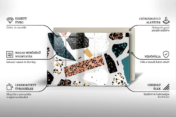 Kuchynská doska zo skla Kamenina