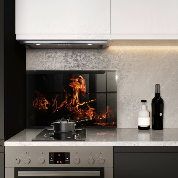 Kuchynská doska zo skla Zapáľ živý plameň