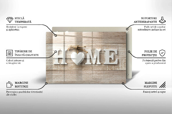 Kuchynská doska zo skla Home