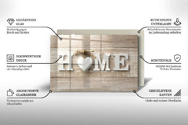 Kuchynská doska zo skla Home