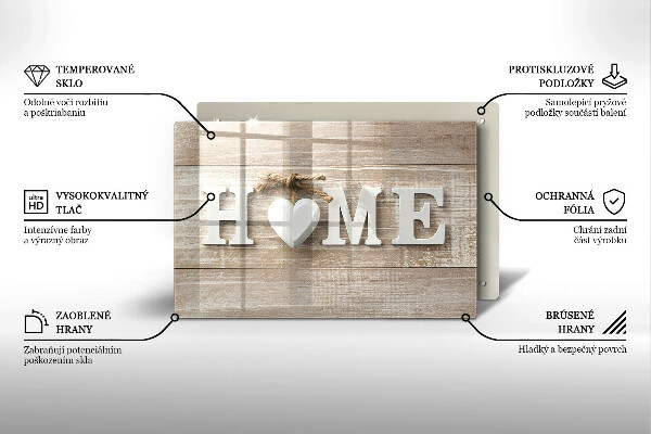 Kuchynská doska zo skla Home