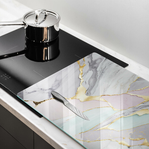 Kuchynská doska zo skla Pastelový mramor
