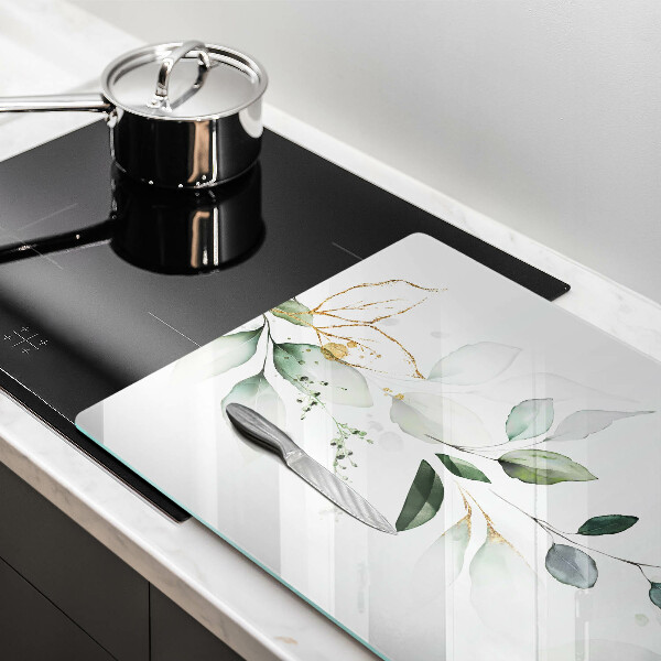 Kuchynská doska zo skla Akvarelové listy