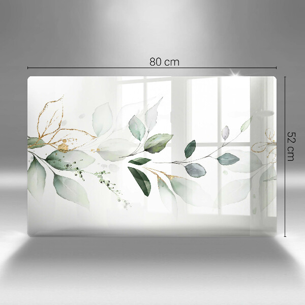 Kuchynská doska zo skla Akvarelové listy