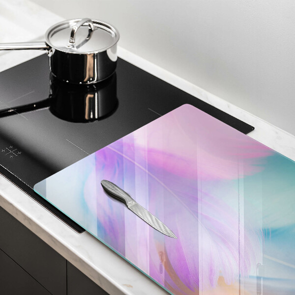 Kuchynská doska zo skla Pastelové perie