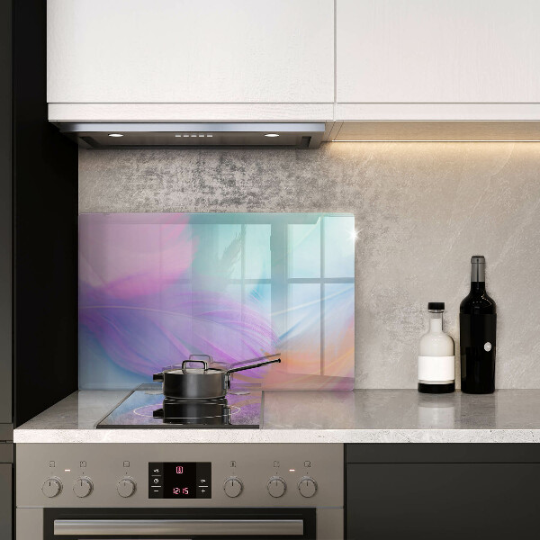 Kuchynská doska zo skla Pastelové perie