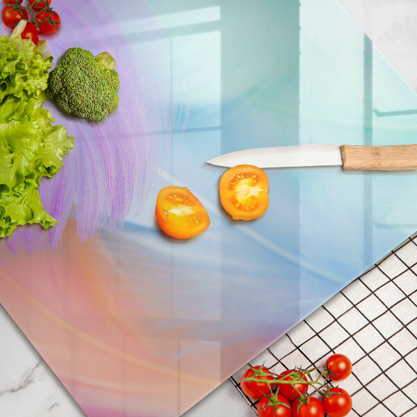 Kuchynská doska zo skla Pastelové perie