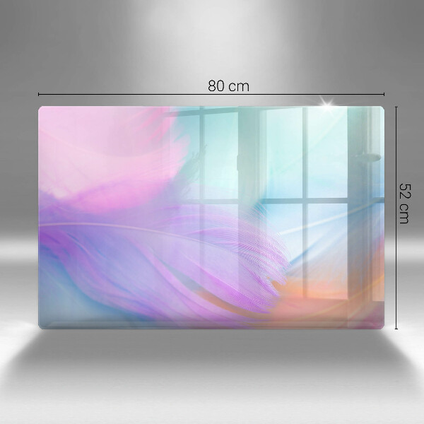 Kuchynská doska zo skla Pastelové perie