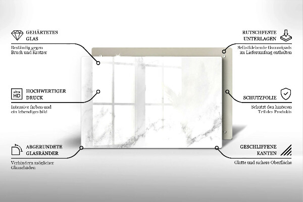Kuchynská doska zo skla Moderný mramor