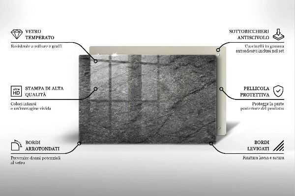 Kuchynská doska zo skla Textúra kameňa