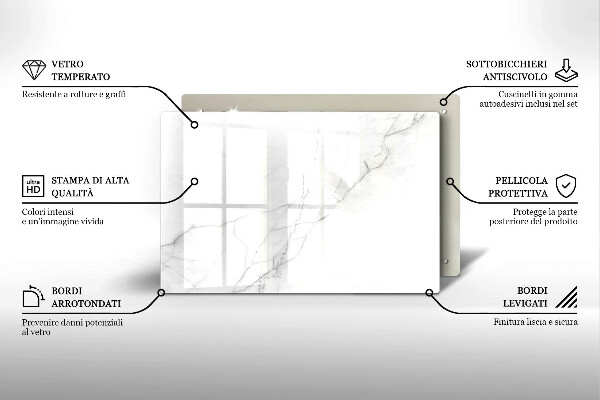 Kuchynská doska zo skla Mramorové kamenné pozadie