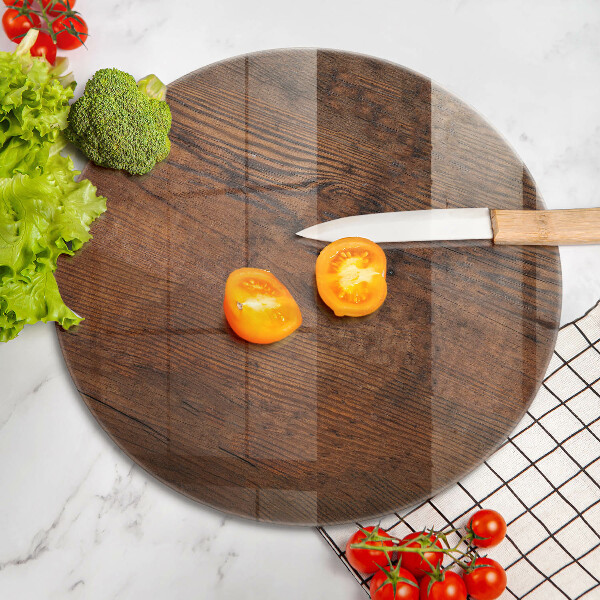 Kuchynská doska veľká zo skla Doska z tmavého dreva