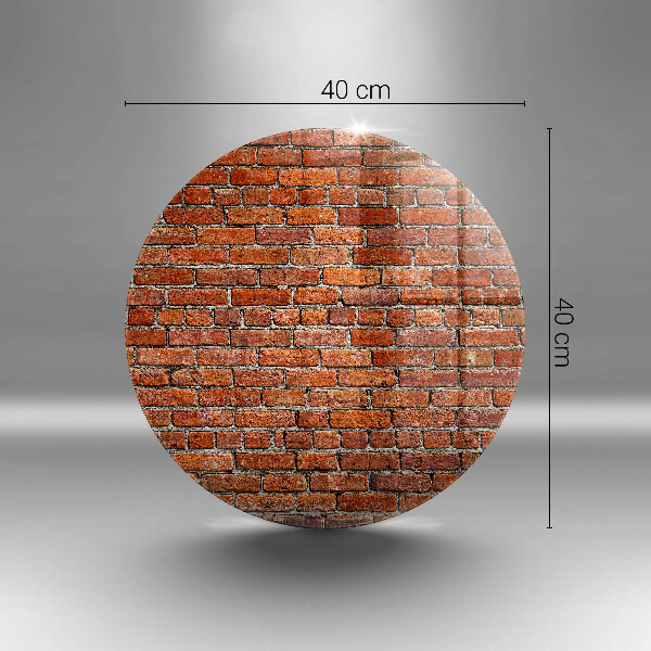 Kuchynská doska zo skla Stena z tehlovej steny