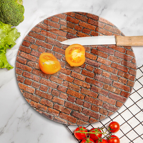 Kuchynská doska zo skla Stena z tehlovej steny