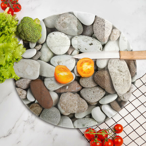 Kuchynská doska zo skla Malé kamienky na pozadí