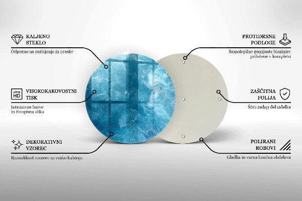 Kuchynská doska zo skla Modrá voda