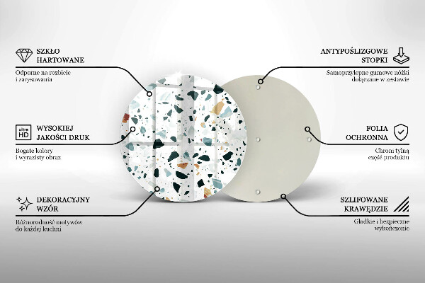 Kuchynská doska zo skla Ľahká kamenina