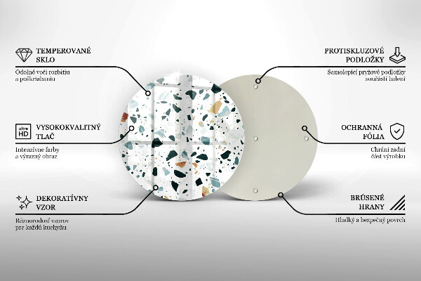 Kuchynská doska zo skla Ľahká kamenina