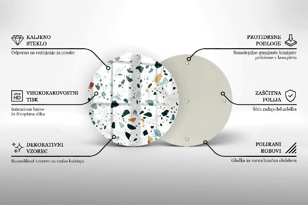 Kuchynská doska zo skla Ľahká kamenina