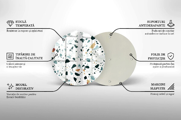 Kuchynská doska zo skla Ľahká kamenina