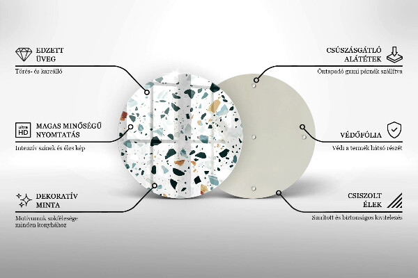 Kuchynská doska zo skla Ľahká kamenina