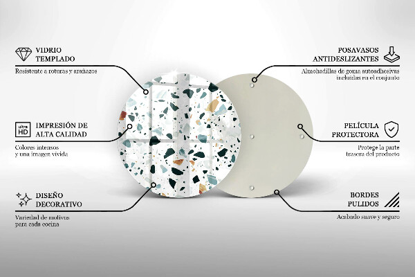 Kuchynská doska zo skla Ľahká kamenina