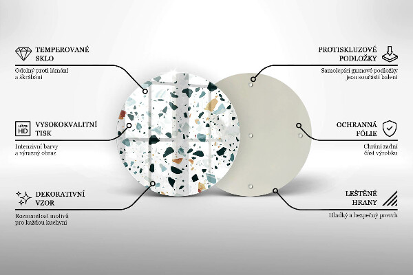 Kuchynská doska zo skla Ľahká kamenina
