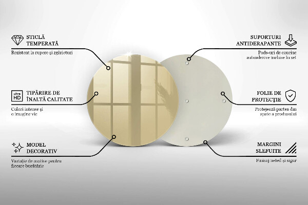 Kuchynská doska zo skla Farba béžová