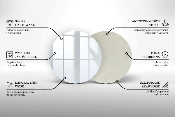 Kuchynská doska zo skla biela farba