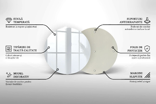 Kuchynská doska zo skla biela farba