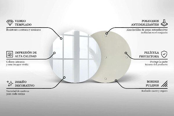 Kuchynská doska zo skla biela farba