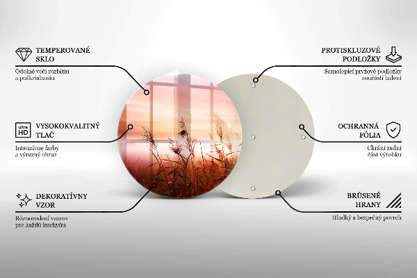 Kuchynská doska zo skla Krajina trávnatých polí