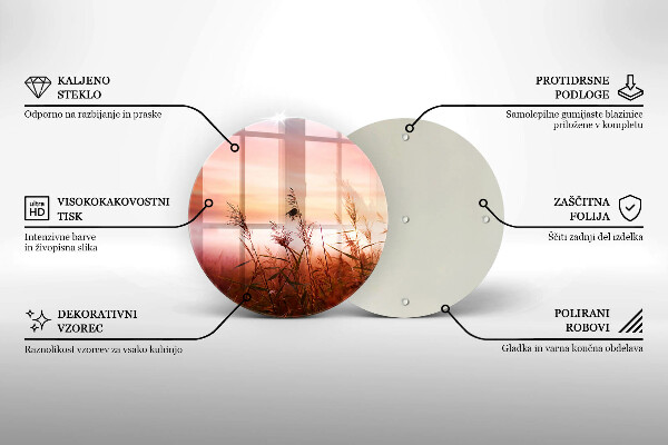 Kuchynská doska zo skla Krajina trávnatých polí